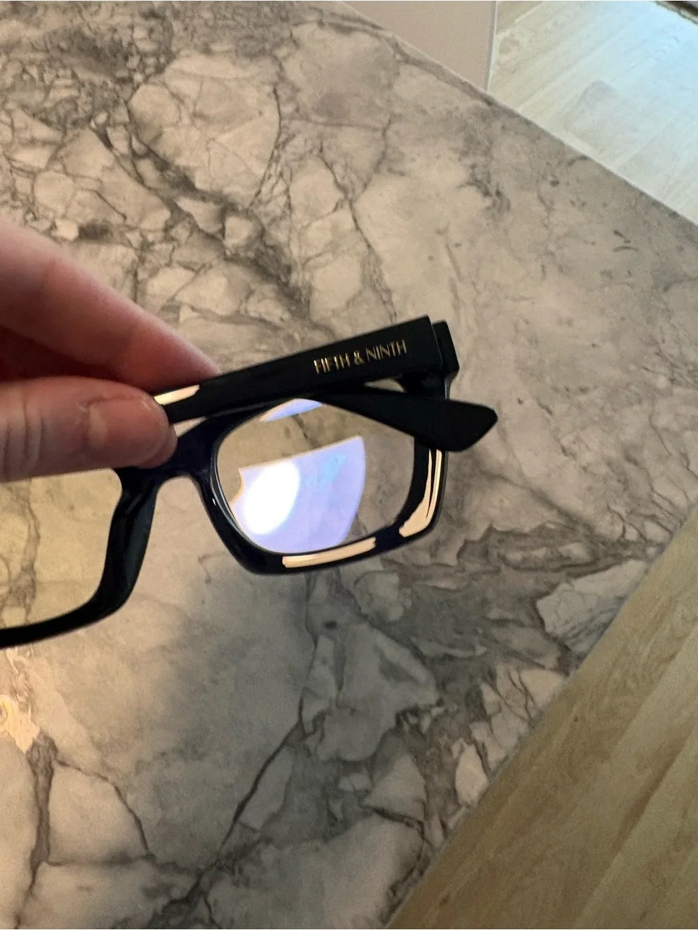 New Fifth & Ninth Women’s Chunky Black Blue Black Reading Glasses
